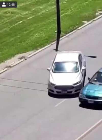 throwing rocks at cars