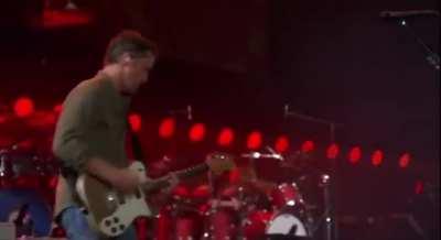 Taylor Hawkins’ son, Shane, does his late father proud as he sits behind the kit for Foo Fighters performance of “My Hero” at Tribute show to his dad.