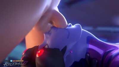 Widowmaker Deep throat (ForceballFX, Audiodude) [Overwatch]