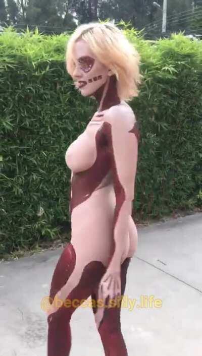 Female Titan taking a lil walk by Becca Pifer (OC)