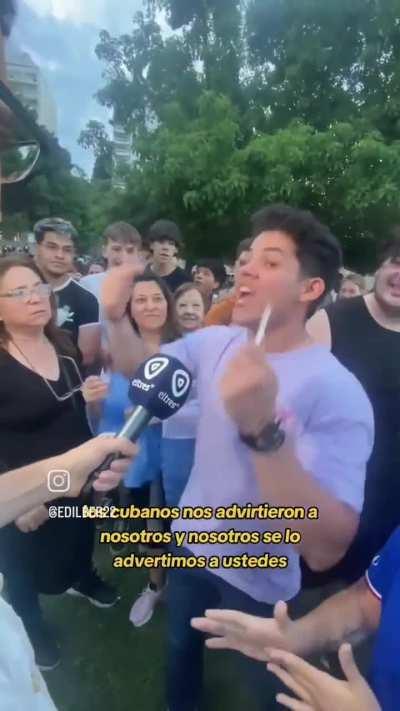 "Los Cubanos nos advirtieron a nosotros y nosotros se los advertimos a ustedes"