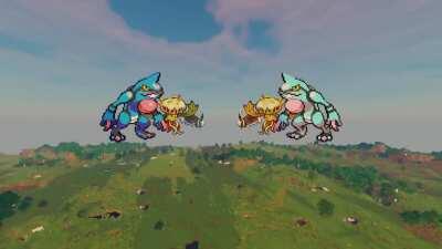 Minecraft Pixel Art of EVERY Pokemon (1-898) Download Link in comments, includes world + all schematics and blueprint build images.