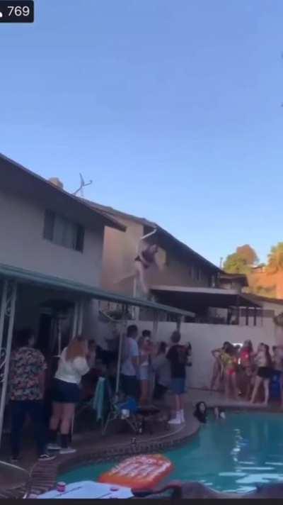 HMFT after I try to jump off a roof into a pool