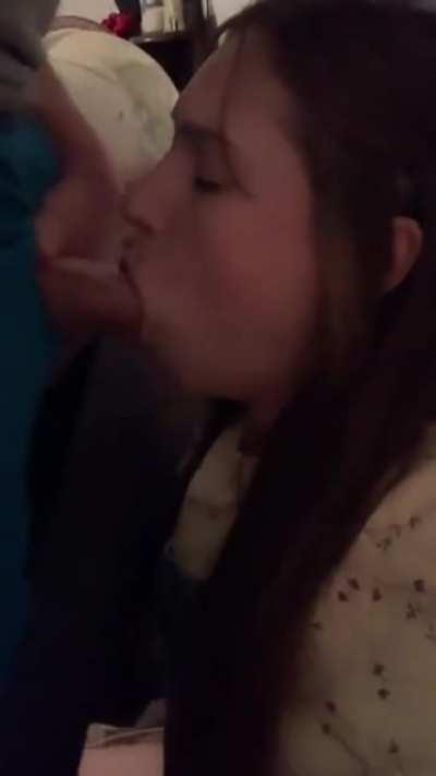 I get face fucked while using my Hitachi ;)