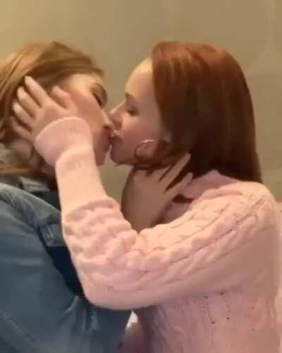 Cute Redheads Kissing Passionately
