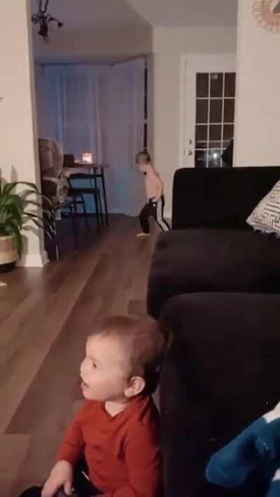 the build up and the precision. kid is going places.