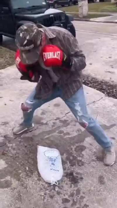 Hispanic dads with ice bags