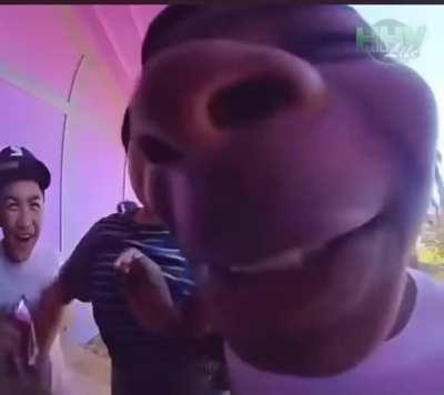 Why that bad ahh Lil nigga Walk up to the door like dat🤣🤣🤣