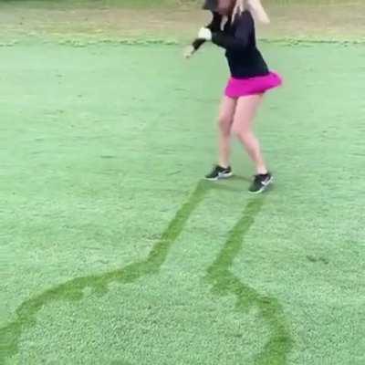 A heart in the grass.