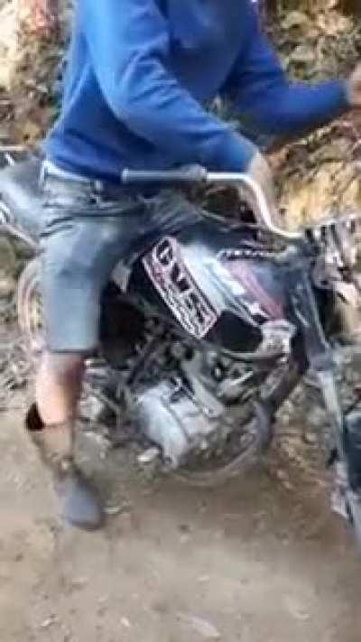 Lighting up a cigarette