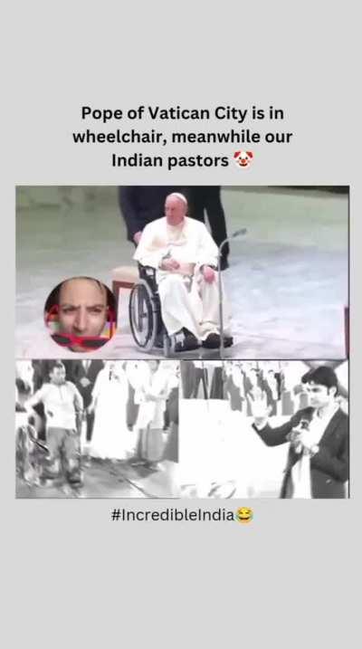 Virgin Wheel-Chaired Pope vs Chad Indian Pentecostal Pastor