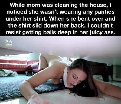 Making another mess for mom to clean.