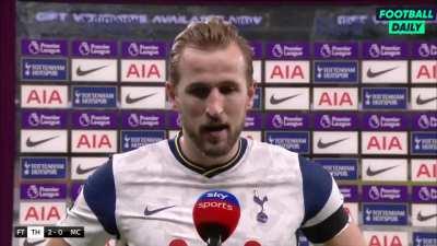 Spurs star Harry Kane when told he was leading the game for most tackles made at one stage during the game: ”I enjoy defending, I enjoy working hard, the feeling after the game putting in a great shift there is no better feeling