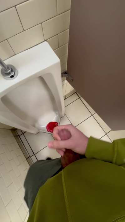 Was hoping to find you at the urinal