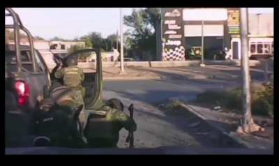 Mexican soldiers ambushed, outcome of shooting unknown date unknown, Nuevo Laredo, Tamaulipas