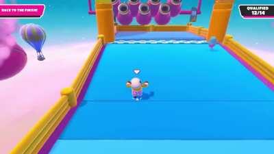 Poor Orange didn't get to go down the Fruit Chute. Gave it a little shove to help it along the way :)