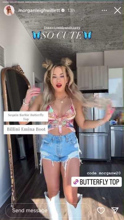 Morgan Willett (BB: OTT) shows off