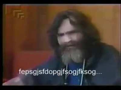 Pregunta épica de Charles Manson