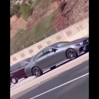 He owned the Highway for 5 glorious seconds.