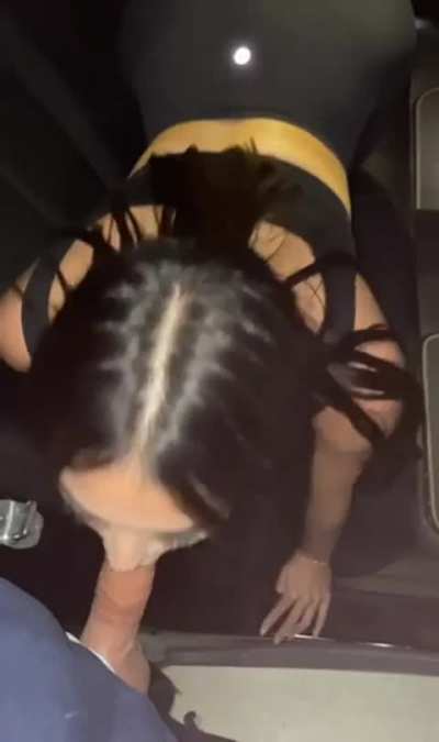 thanking her Uber driver