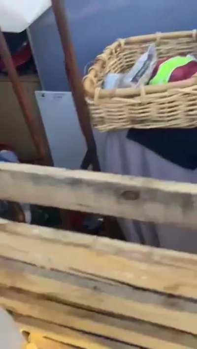 A POS destroys a homeless man's shelter because it inconveniences him