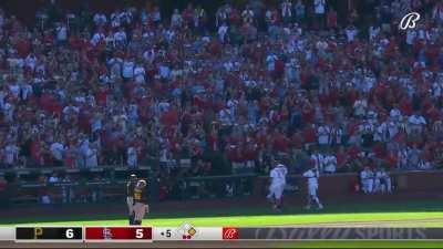 When pulling Adam Wainwright, Cardinals manager Oli Marmol replaces Pujols and Molina and they walk off together