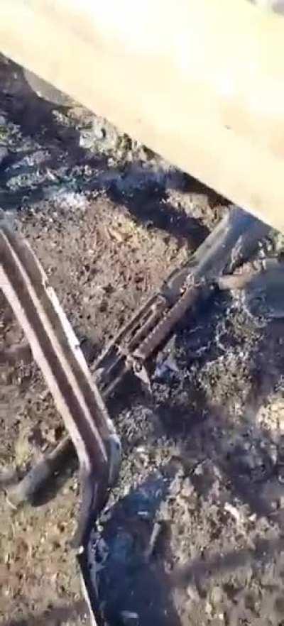 Destroyed Russian troops near Kyiv.