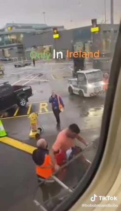 Ryanair flight Dublin to Amsterdam