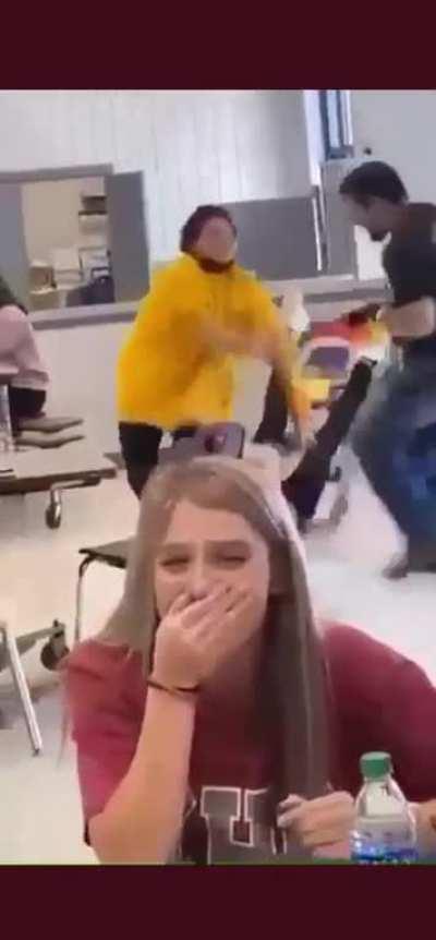 Sensitive fella bothers kid with Pride Flag.