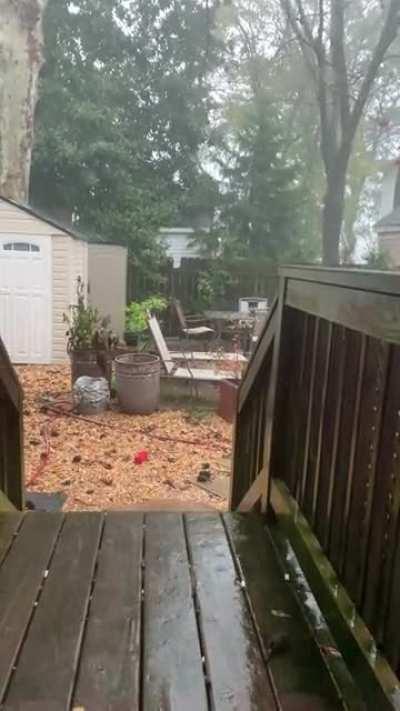 It’s been raining all night like this.