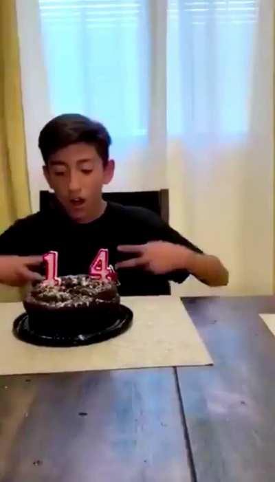 Never take out the candles…