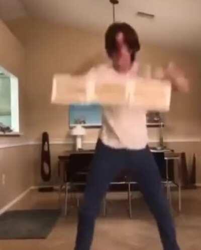 I swear I saw a third hand.