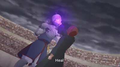 When you roll a 1 on the heal spell