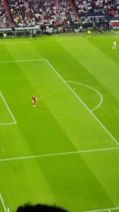 Scoring a goal with paper plane