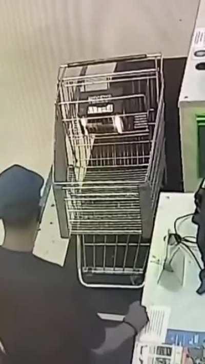 WCGW Letting A Car Battery Touched The Poles On The Metal Cart.