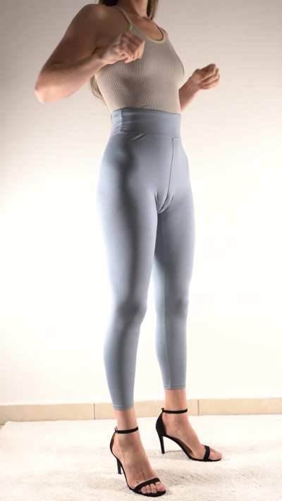High heels in leggins is my fav