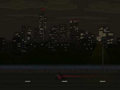 Cruising through the city parallax