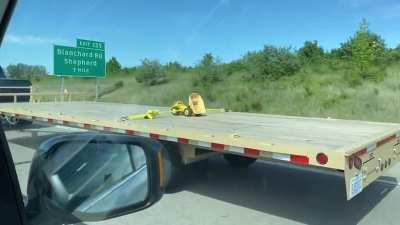 While I strap down my load