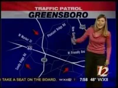 News Reporter raps on the air