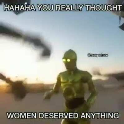 You're a woman? Oh...