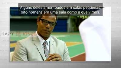 A cara dele quando o repórter disse que foi ao campo de trabalho pessoalmente.