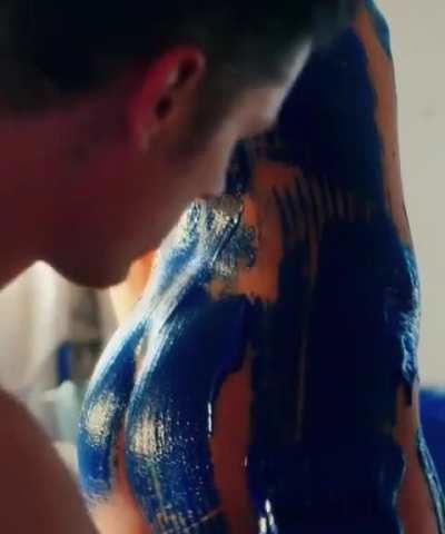 Body Painting with Juno Temple's perfect body