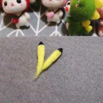 A Felt Pikachu