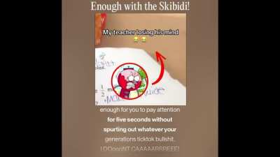 Enough of the Skibidi - Metal Version of Teacher looses it on student who disrupts class