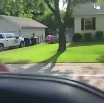 To intimidate another diver