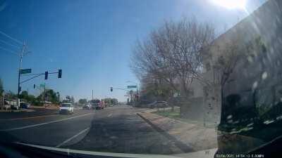 Idiot pulls out in front of firetruck, his idiocy rubs off on me