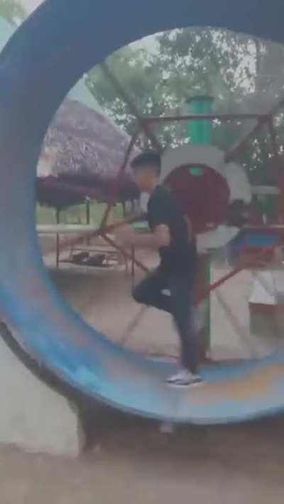 WCGW: Running In a giant hamster wheel?