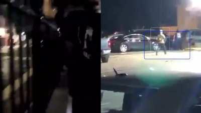 First death of Kenosha protest shooting, two angles. [Re-upload]