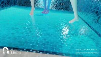 Futa D.va, Mercy & Widowmaker (Azure Limina) [Overwatch]