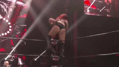 Persephone busted on the turnbuckle by Killer Kelly